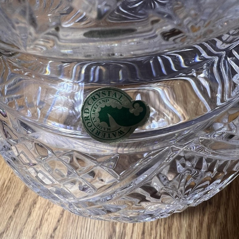 Waterford Crystal Biscuit Jar Candy Box with Lid Ireland Signed w/Original Box * - Picture 3 of 12